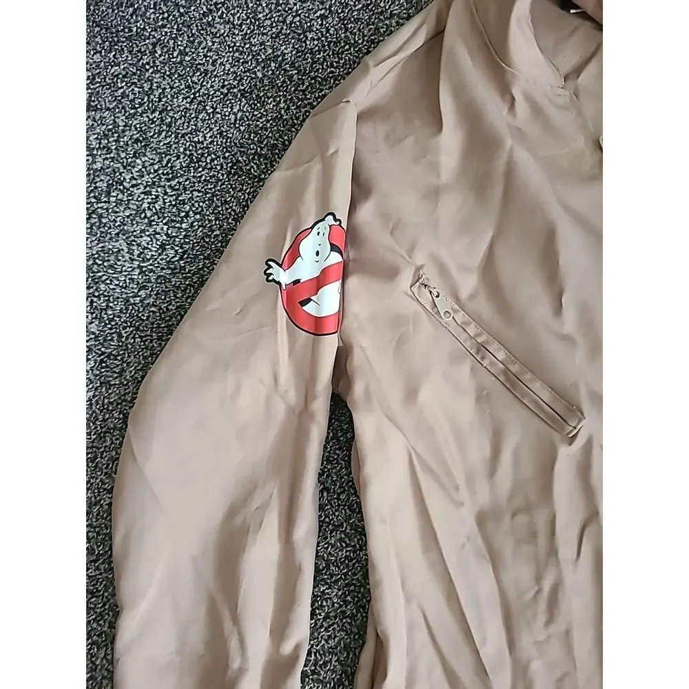 Ghostbusters Venkman Costume Jumpsuit Adult Beige Cosplay Movie Uniform XL - Picture 3 of 9